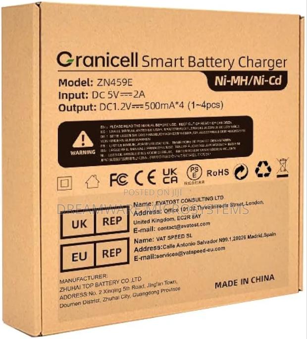 Granicell Aa Aaa Rechargeable Batteries With 4 Bay Battery Charger · Photo 3