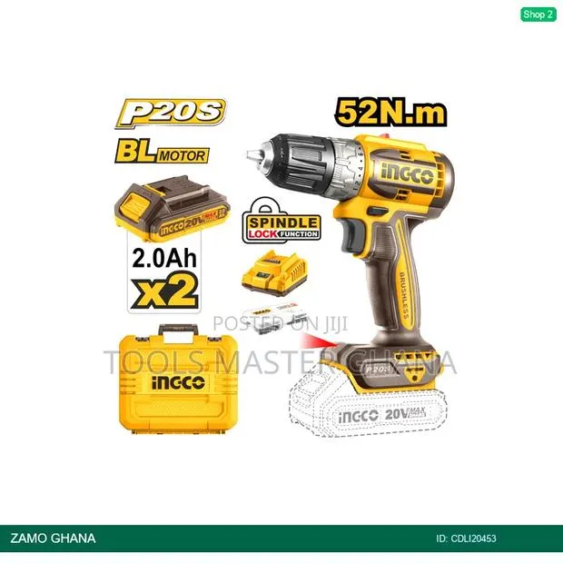 Brushless Cordless Drill 20v 52nm 2 - Cdli20453 · Photo 1