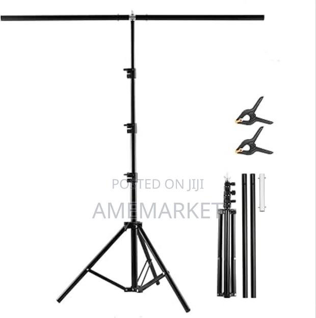 T Shape Photography Backdrop Stand Kit 200cm by 200cm · Photo 1