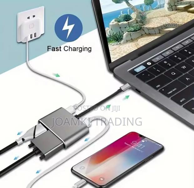 4 in 1 USB Type C Hub Docking Station to Hdtv, Vga,100w Pd for Laptop · Photo 3