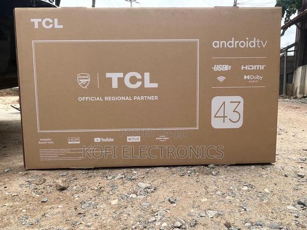 Brand New TCL 43” Smart Android Tv Dolby Audio + HDR Experience · Photo 1