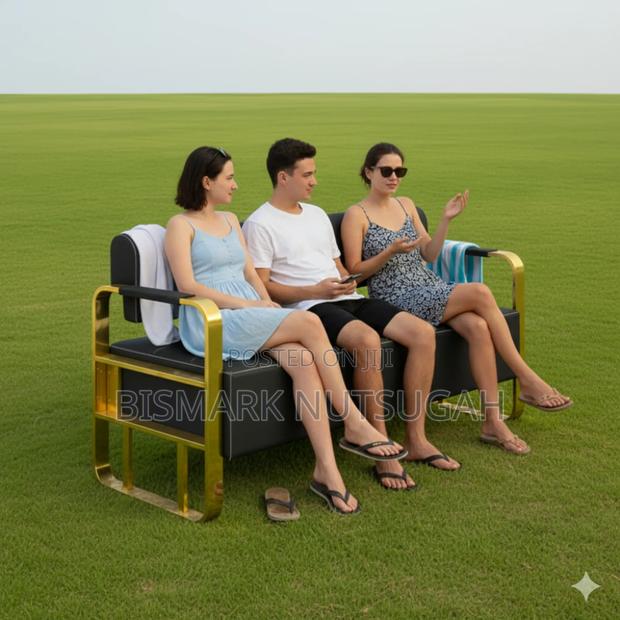 3in1 Modern Salon Barbering Waiting Chair · Photo 3