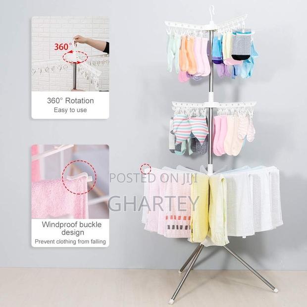 Multi-Tier Tripod Clothes Drying Rack –Spacesaving Indoor Laundrystand · Photo 2
