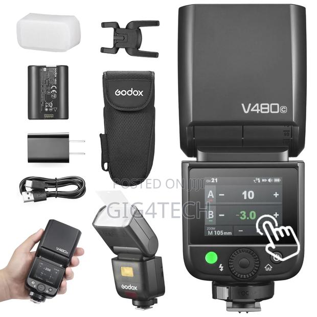 Canon V480c Ttl Lithium-ion Camera Hot Shoe Flash With Screen · Photo 1