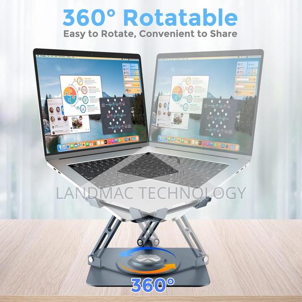 Adjustable Laptop Stand, Computer Stand With 360 Rotating · Photo 1