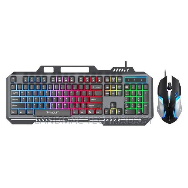 Wolf Tf-600 Keyboard and Mouse Set Metal Plate Desktop Computer Game · Photo 3