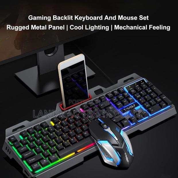 Wolf Tf-600 Keyboard and Mouse Set Metal Plate Desktop Computer Game · Photo 5