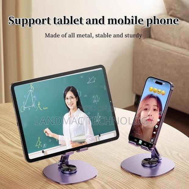 All-Metal Desktop Phone Tablet Stand Folding and Rotating · Photo 2