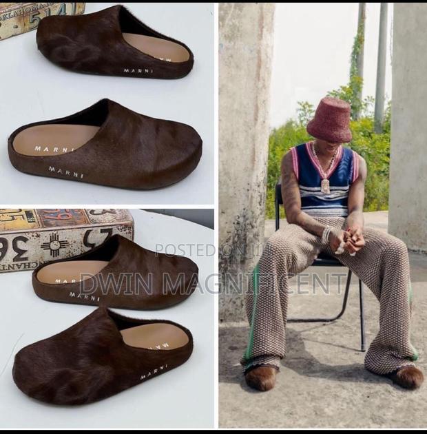 Marni Fussbett Sabot Calf-Hair Slippers · Photo 5