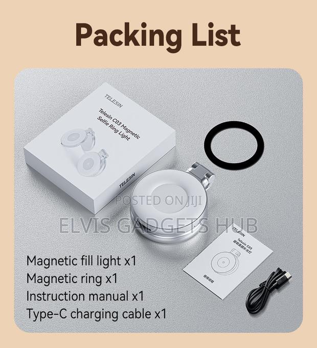 Telesin C03 Magnetic Selfie Ring Light · Photo 2