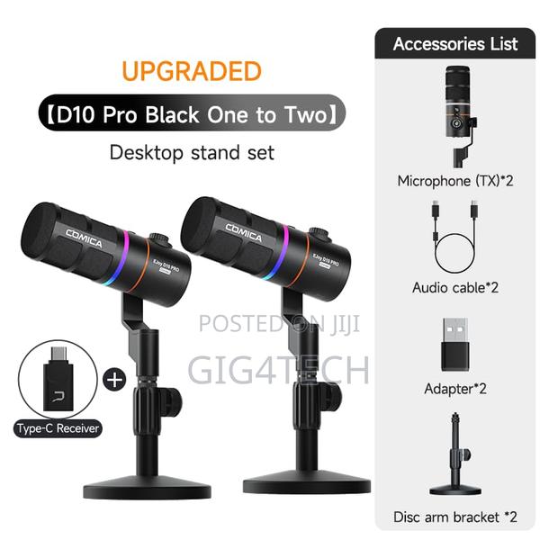 Comica Ejoy D10 Pro Combo 2 Microphones Podcast and Live Streaming · Photo 2
