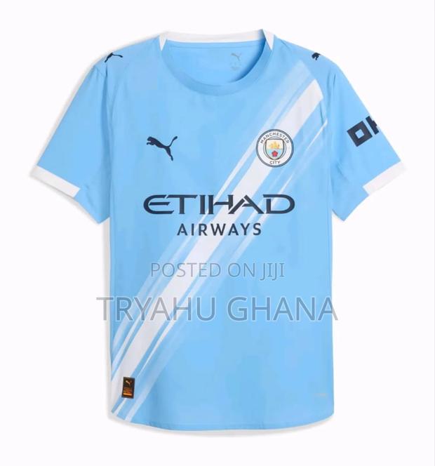 Shop Manchester City 2025/26 Home Jerseys – Only At Tryahu Ghana · Photo 1