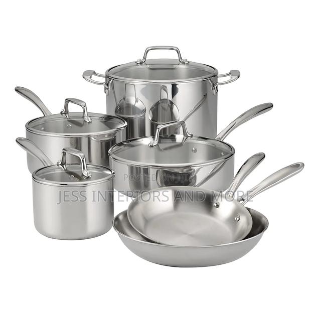 Tramontina Stainless Steel Tri-Ply Clad 10-Piece Cookware Set · Photo 2