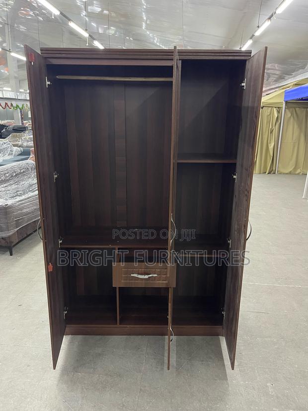 Coffee Color Wooden Wardrobe (3 Doors ) · Photo 4