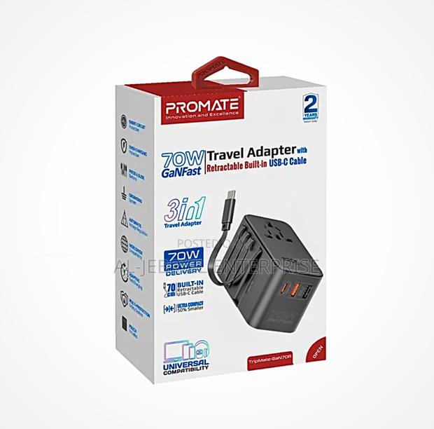 Promate 70 Watts Travel Adapter · Photo 1