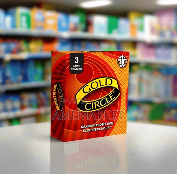Gold Circle Condom 3's - Strawberry · Photo 2