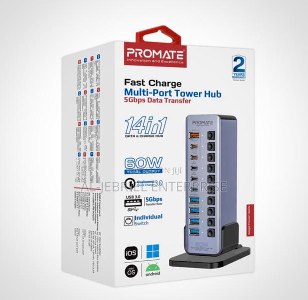 Promate 60watts Usb-C Hub · Photo 2