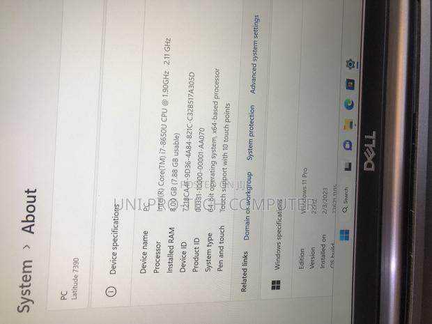 Laptop Dell Latitude 7390 8GB Intel Core I7 SSD 256GB · Photo 6