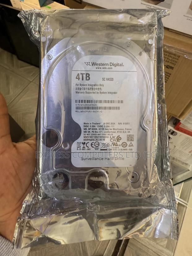 Western Digital 4tb Surveillance 4tb Hard Drive Brand New Sealed · Photo 1