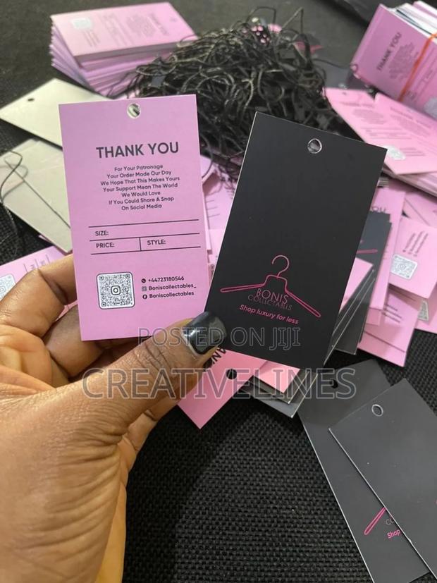 Black and Pink Thank Youcards · Photo 1