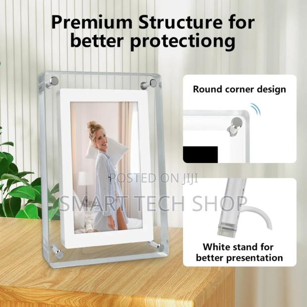 Acrylic Digital Photo Frame 1500mah Battery 7"Ips Screen Speaker 4gb · Photo 5