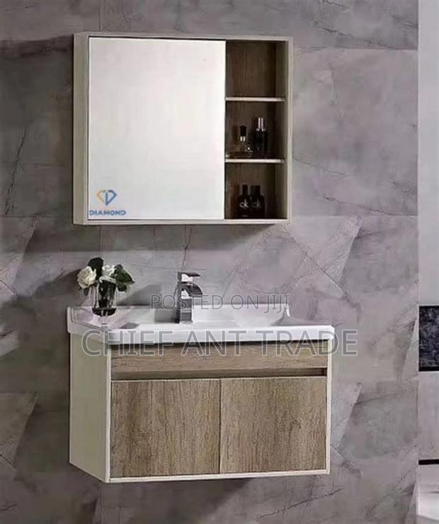 Wood Color Cabinet Basin 60cm 605 · Photo 2