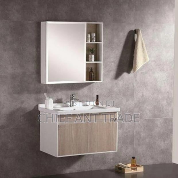 Wood Color Cabinet Basin 60cm 605 · Photo 1