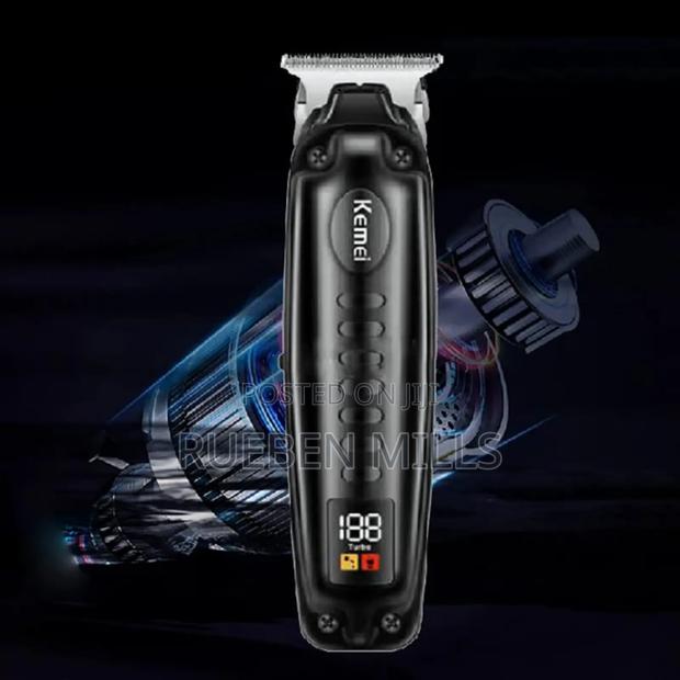 Kemei Km-1578 High Quality Beard Trimmer Shaving Machine - Black · Photo 6