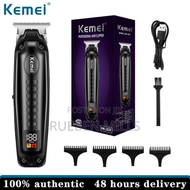 Kemei Km-1578 High Quality Beard Trimmer Shaving Machine - Black · Photo 8