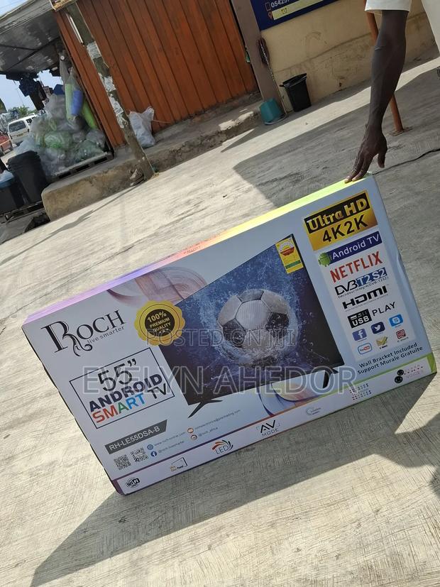 Smart Android Tv Uhd Roch Brand Fresh in Box for Sale at Cool Price · Photo 1