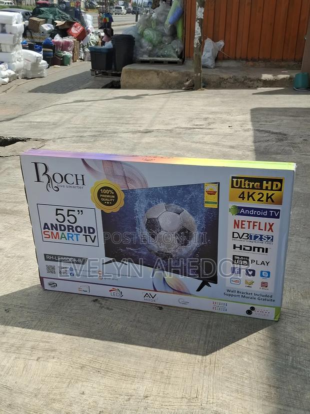 Smart Android Tv Uhd Roch Brand Fresh in Box for Sale at Cool Price · Photo 4