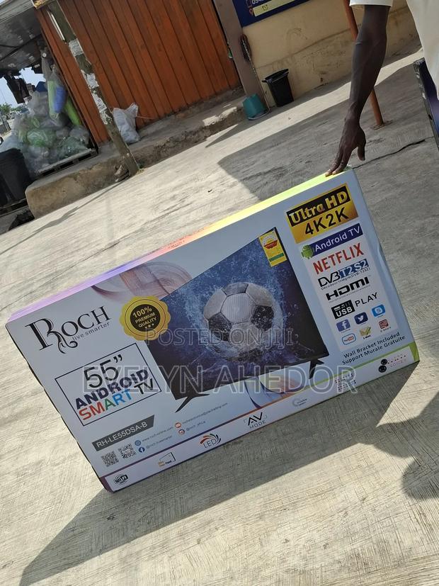 Smart Android Tv Uhd Roch Brand Fresh in Box for Sale at Cool Price · Photo 5