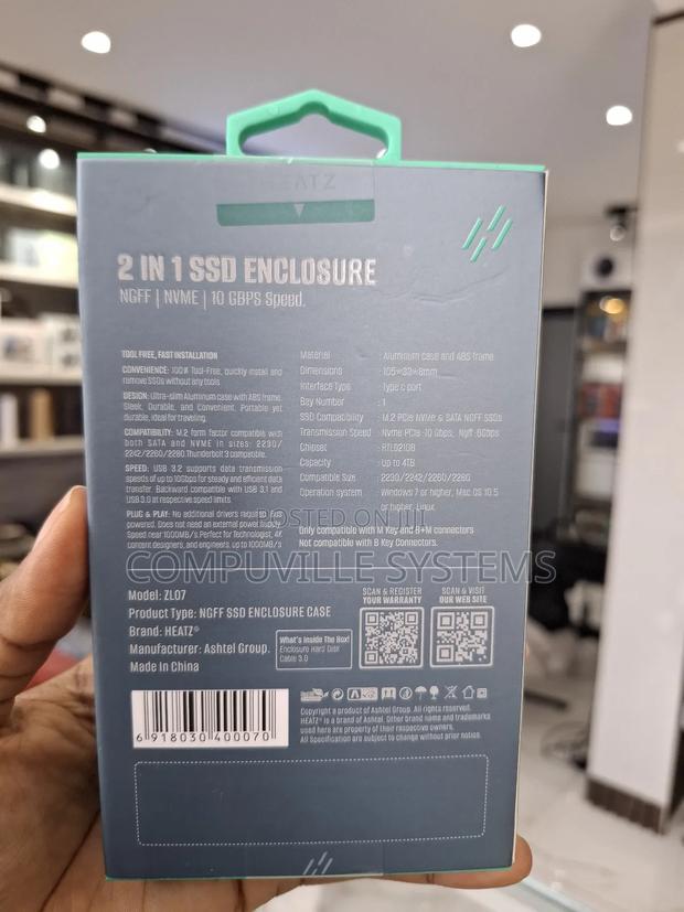 Heatz Zl07 2 in 1 SSD Enclosure · Photo 2