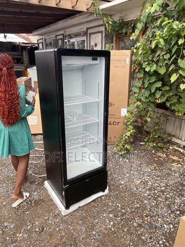 TCL 325l Black Glass Showcase Freezer Premium Display Cooling Power · Photo 1