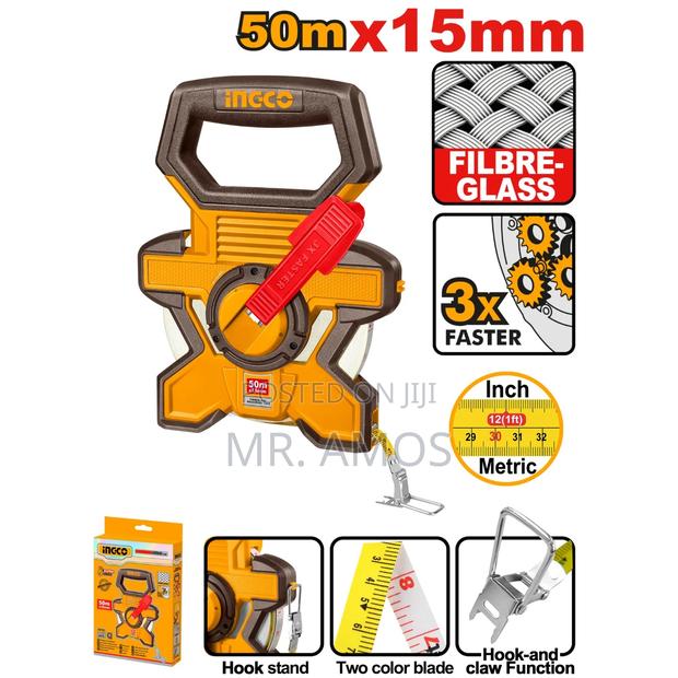 20/30 50m Fiberglass Measuring Tape - · Photo 3