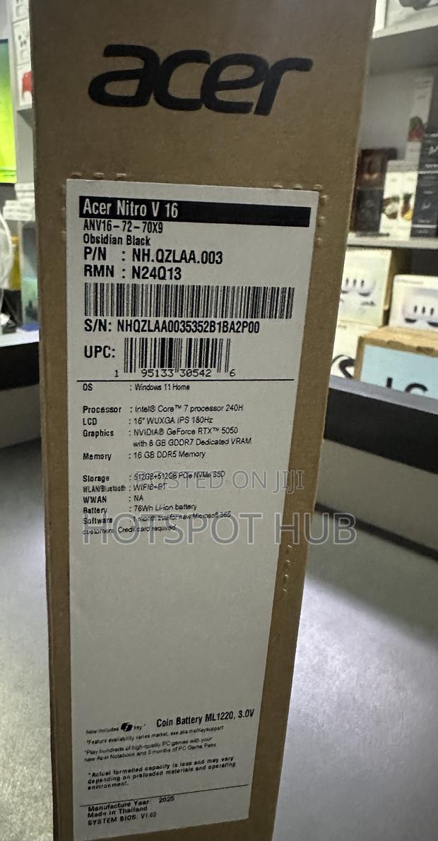 New Laptop Acer 16GB Intel Core 7 SSD 1T · Photo 3