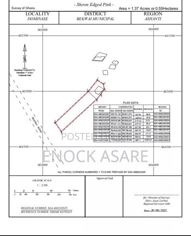 Plot Of Lands For Sale At Dominase Main Road Off Anwiankwanta Road · Photo 1