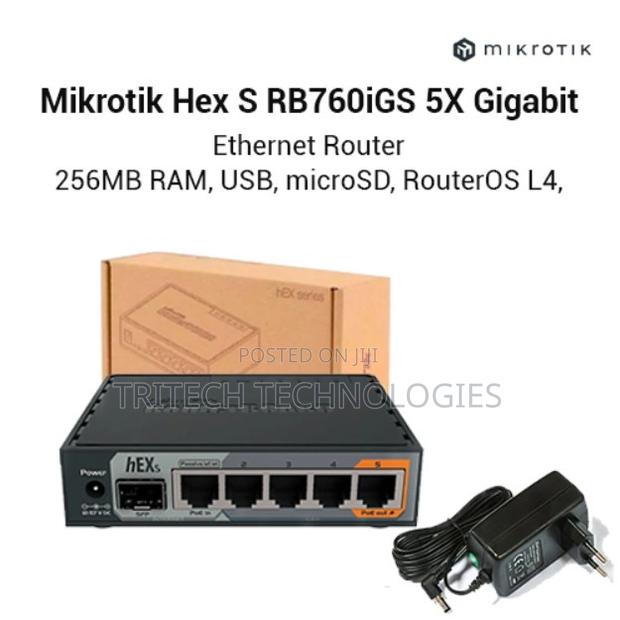 Mikrotic Hex Gigabyte Ethernet Router With SFP Port (Rb760igs) · Photo 1