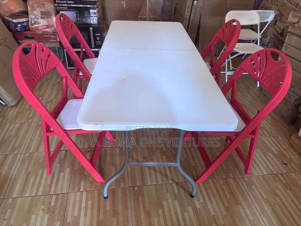 Folding Table And Folding Chairs (4set) · Photo 1