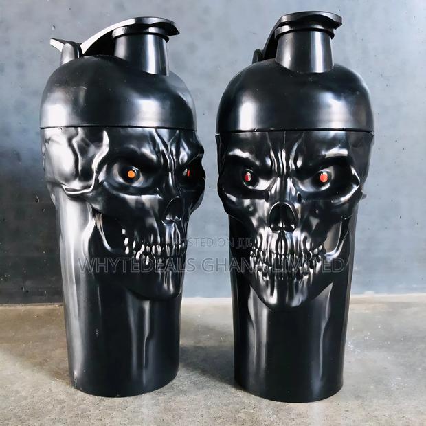 Jnx Skull Gym Shaker Bottles| Durable| 700ml| Hydrate More In The Gym · Photo 1