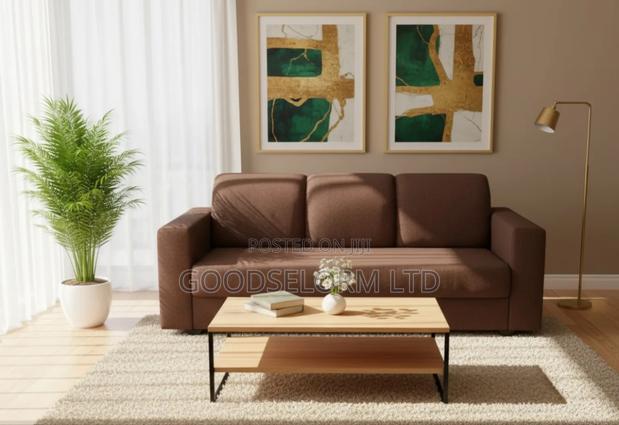 Premium 3-Seater Fabric Sofa – Modern Comfortable · Photo 1