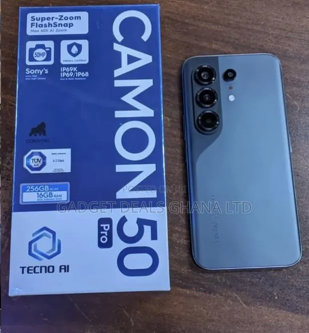 New Tecno Camon 50 Pro 256 GB Black · Photo 1