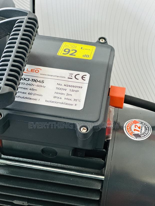 Leo 1.5hp Stainless Water Pump for Domestic Home Water Supply · Photo 3