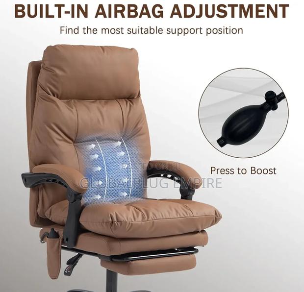 Genuine Leather Modern Executive Chair High-Back Support · Photo 1