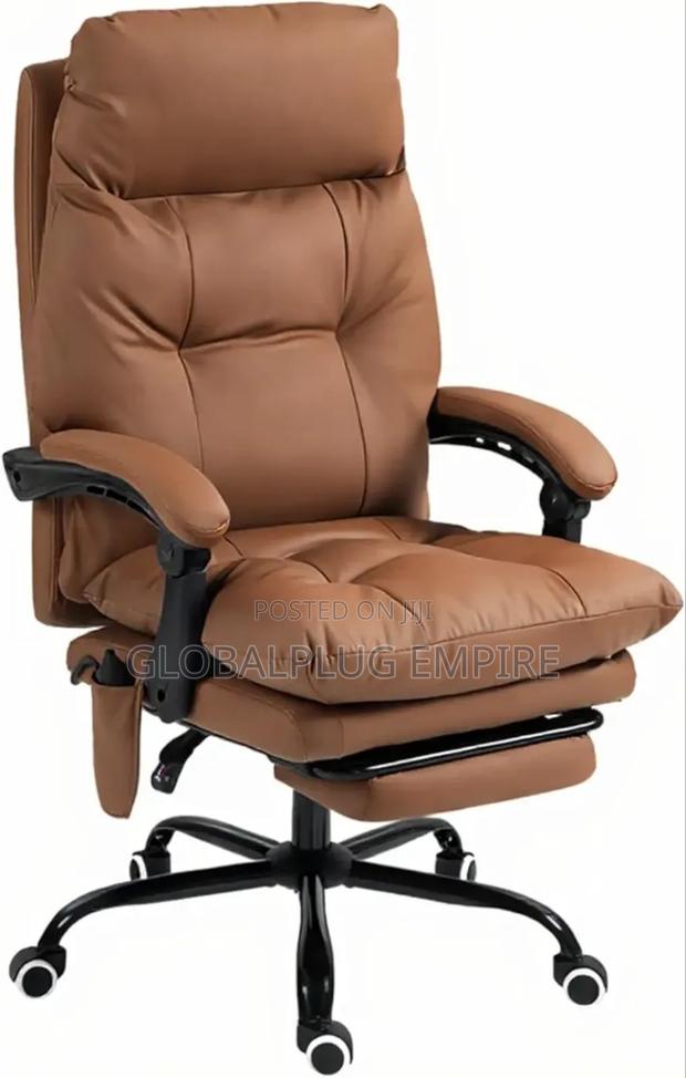 Genuine Leather Modern Executive Chair High-Back Support · Photo 8