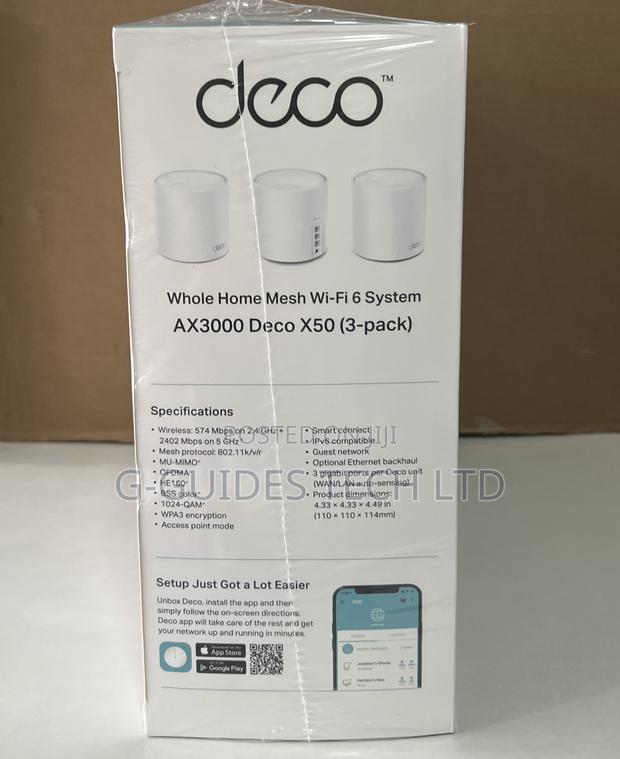 Tp-Link Deco X50 Ax3000 Whole Home Mesh Wifi 6 System 3-Pack · Photo 3