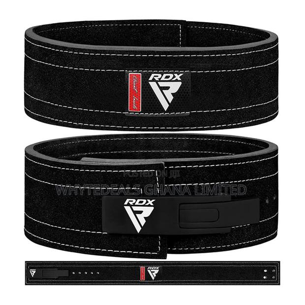 Rdx Power 4" Lifting Lever Buckle Gym Belt| Comfort| Cushioned Leather · Photo 1