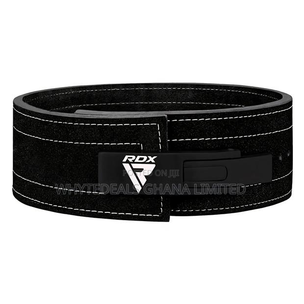 Rdx Power 4" Lifting Lever Buckle Gym Belt| Comfort| Cushioned Leather · Photo 2