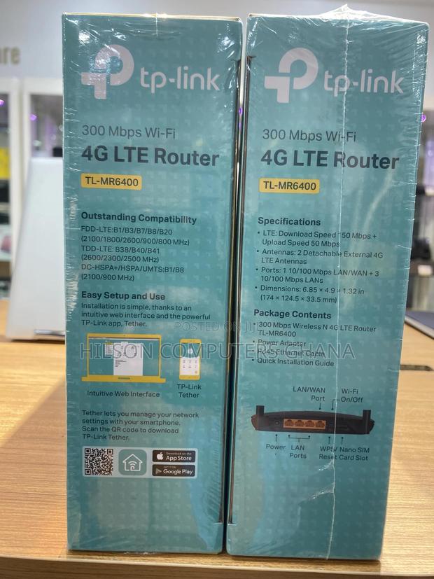 Tp-Link Wireless N 4g Lte Router - Tl-Mr6400 · Photo 3