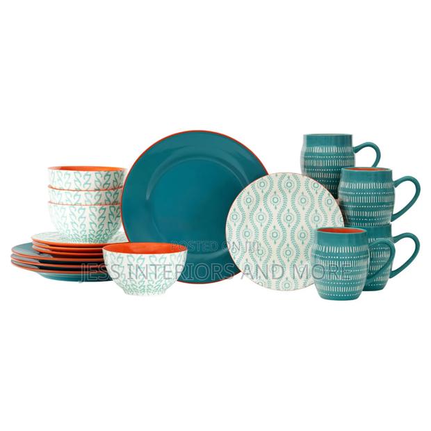 16 Piece Stoneware Dinnerware Set (Morocco) · Photo 1